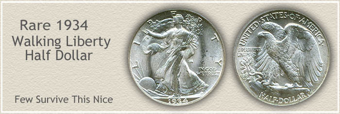 Rare 1934 Half Dollar