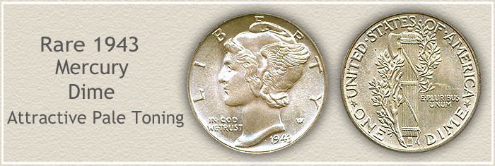 Rare 1943 Mercury Dime