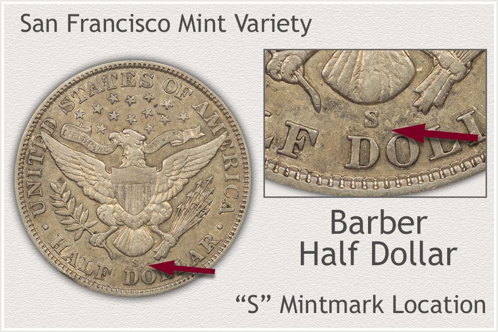 S Mintmark Barber Half Dollar