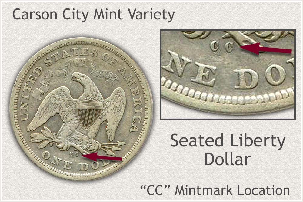 Carson City Mint Seated Liberty Silver Dollar