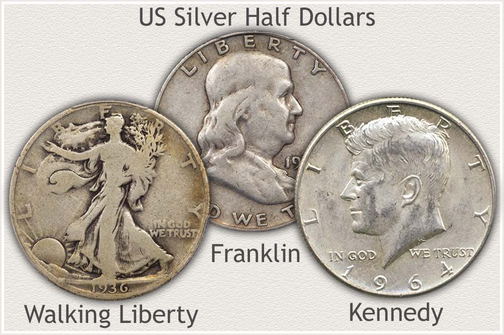 US Half Dollar Bullion Silver Examples