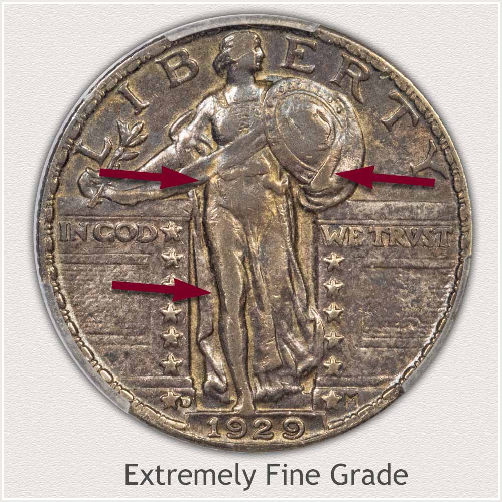 Standing Liberty Quarter Extremely Fine Grade