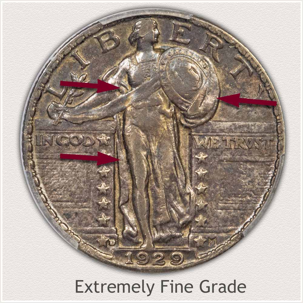 Standing Liberty Quarter Extremely Fine Grade