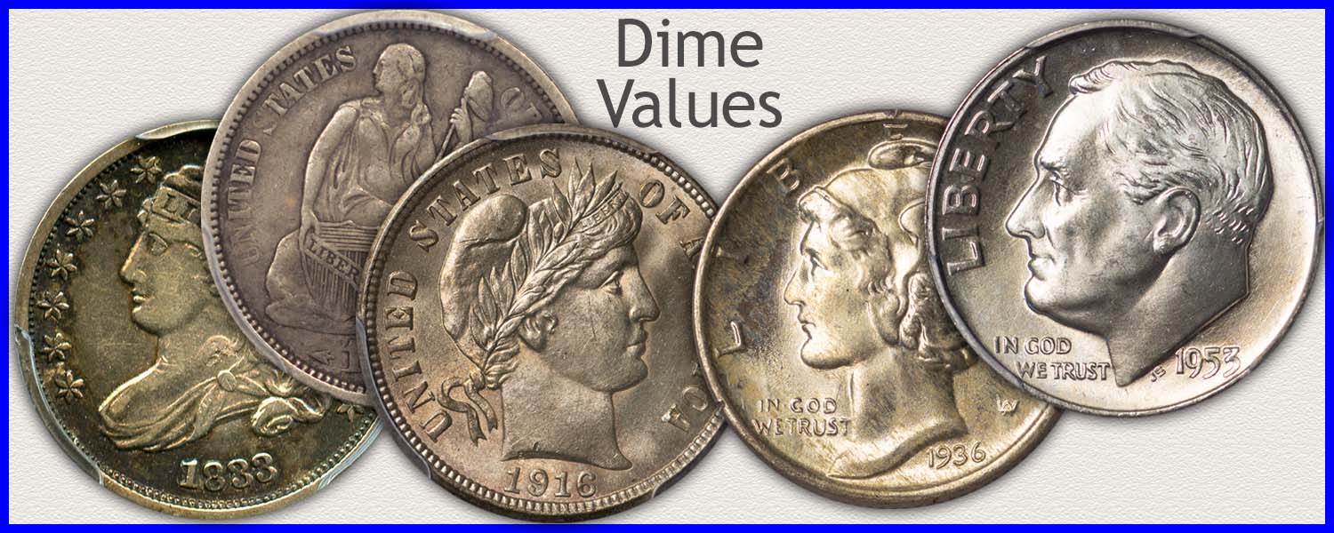 1899 Dime Value Chart