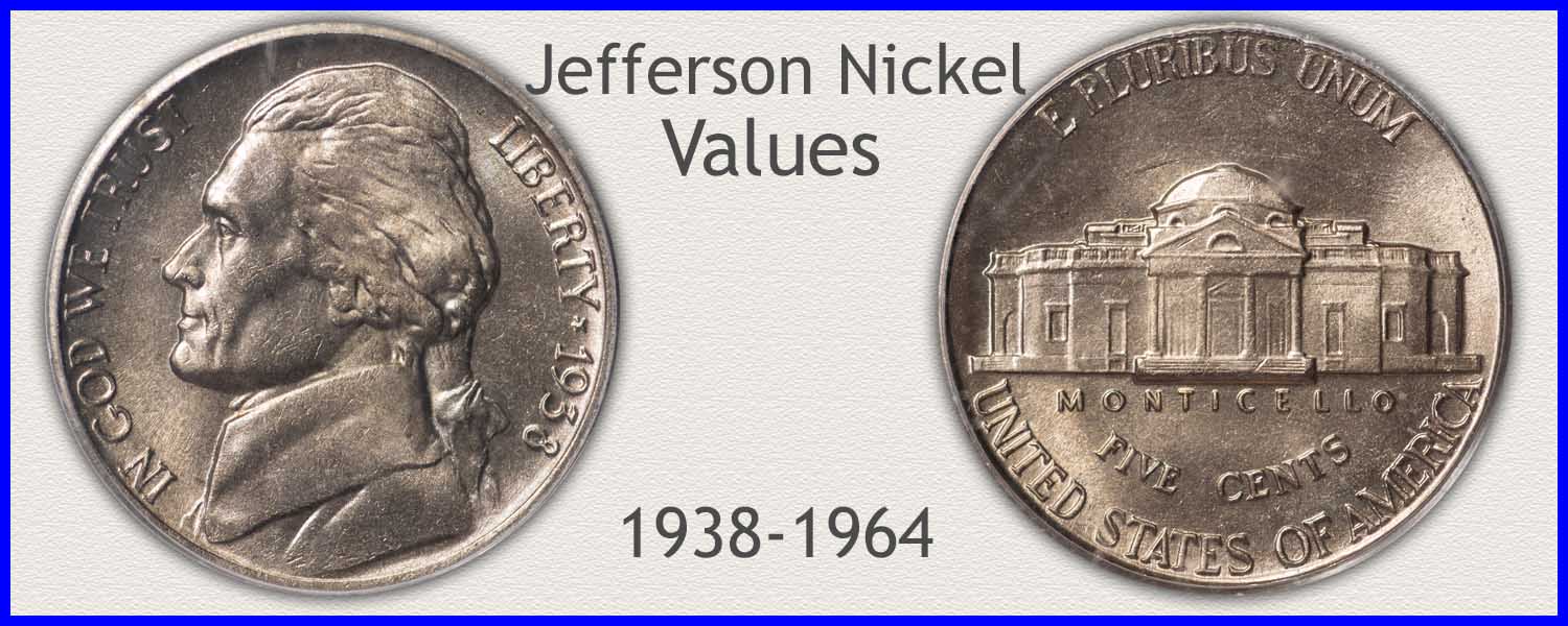 Picture of Jefferson Nickel Minted 1938 to 1964