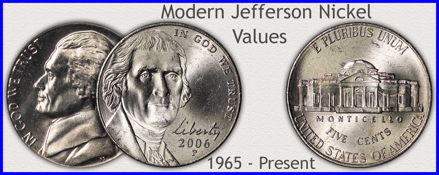 Picture of a Modern Jefferson Nickel Minted Current