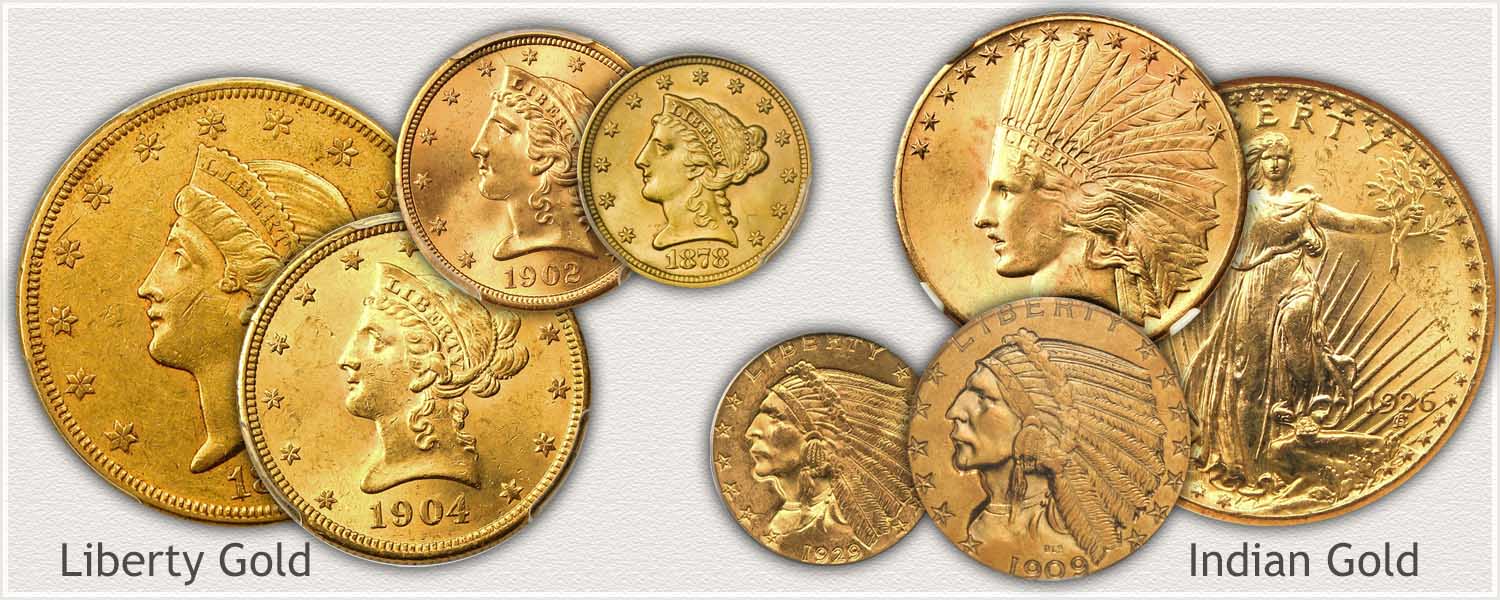 Examples of US Gold Coins