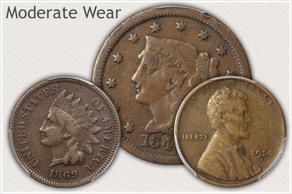 US Pennies in Fine Grade