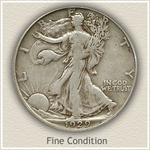 Walking Liberty Half Dollar Fine Condition