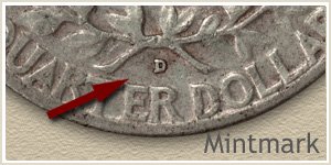 1955 Quarter -D- Mintmark