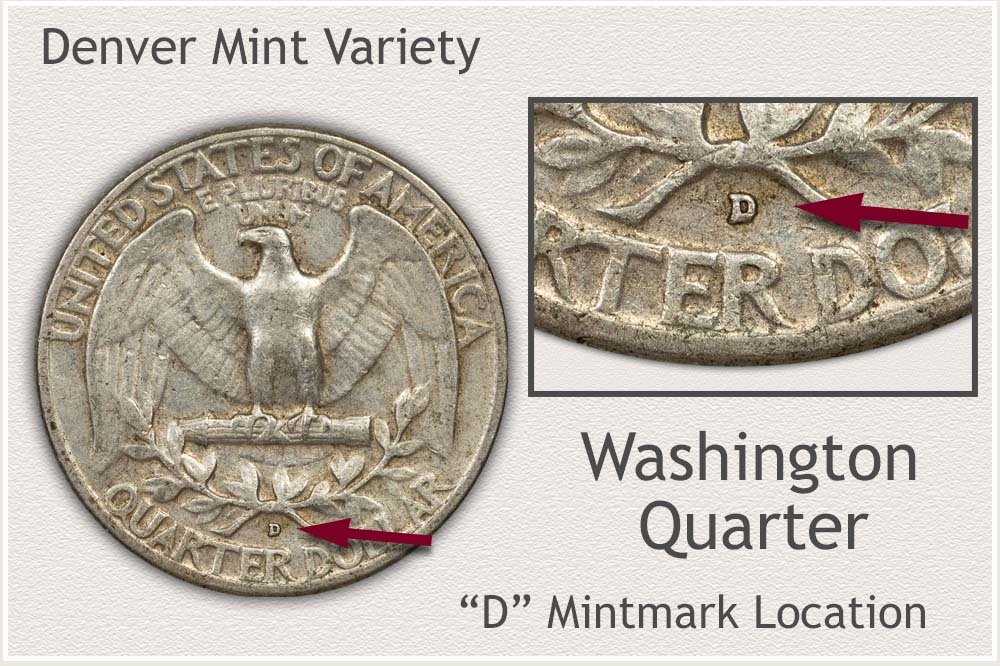 Location of D Mintmark Denver Mint