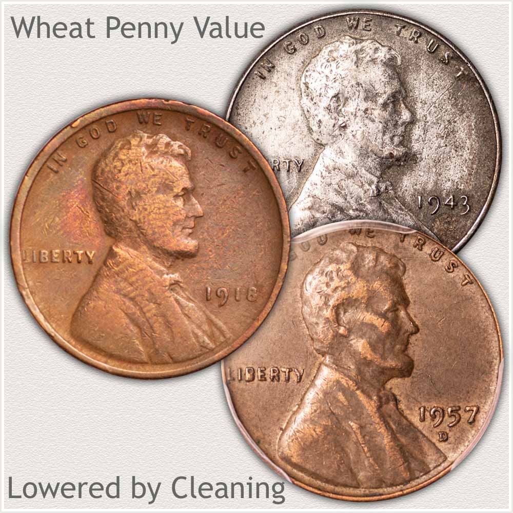 Attempts at Cleaning Wheat Pennies