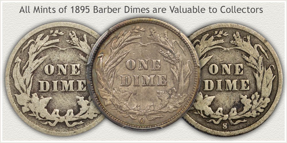 Worn and Valuable Barber Dimes